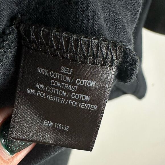 Zion Rootswear Johny Cash The Man in Black Graphic Hooded Long Sleeve Top sz L - Picture 5 of 5